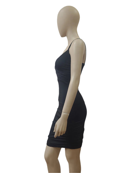 Ladies Black Bodycon Mini Dress – Small