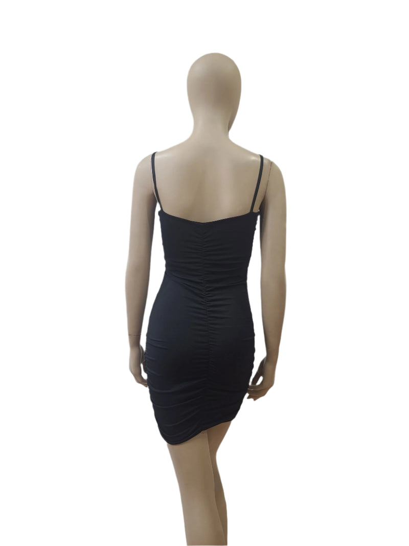 Ladies Black Bodycon Mini Dress – Small