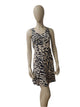 H&M ladies zebra print cotton sleeveless mini dress – medium size