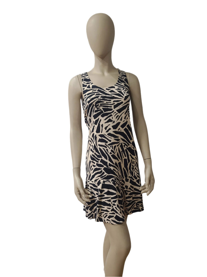 H&M Ladies Zebra Print Sleeveless Mini Dress – Medium Size
