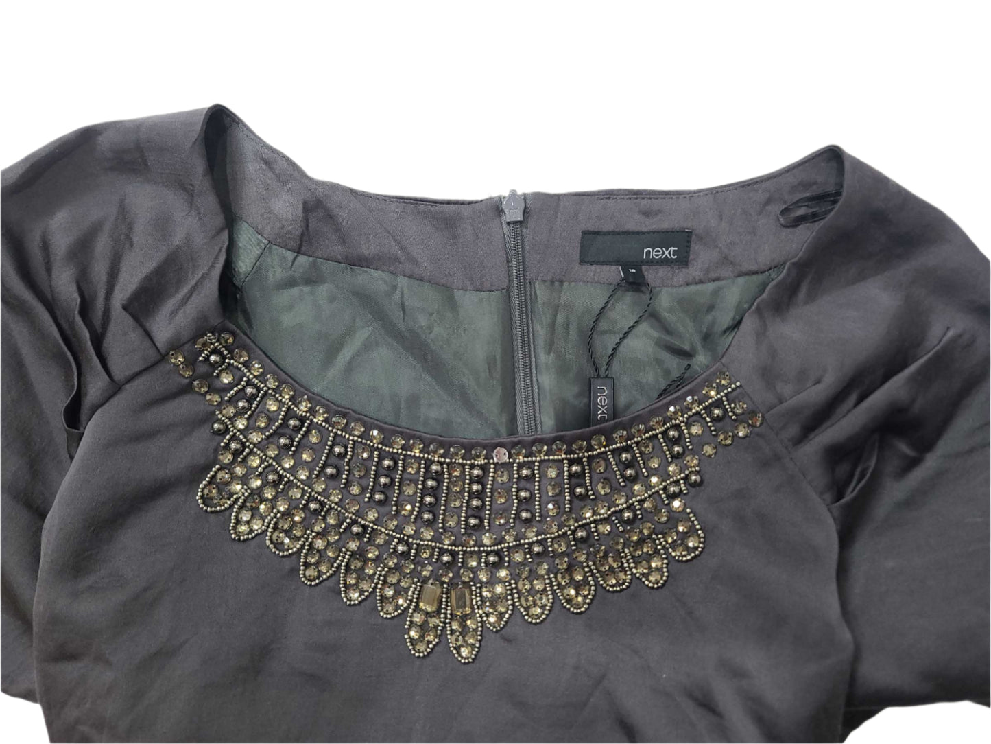 NEXT Ladies Charcoal Grey Mini Dress – XL Size