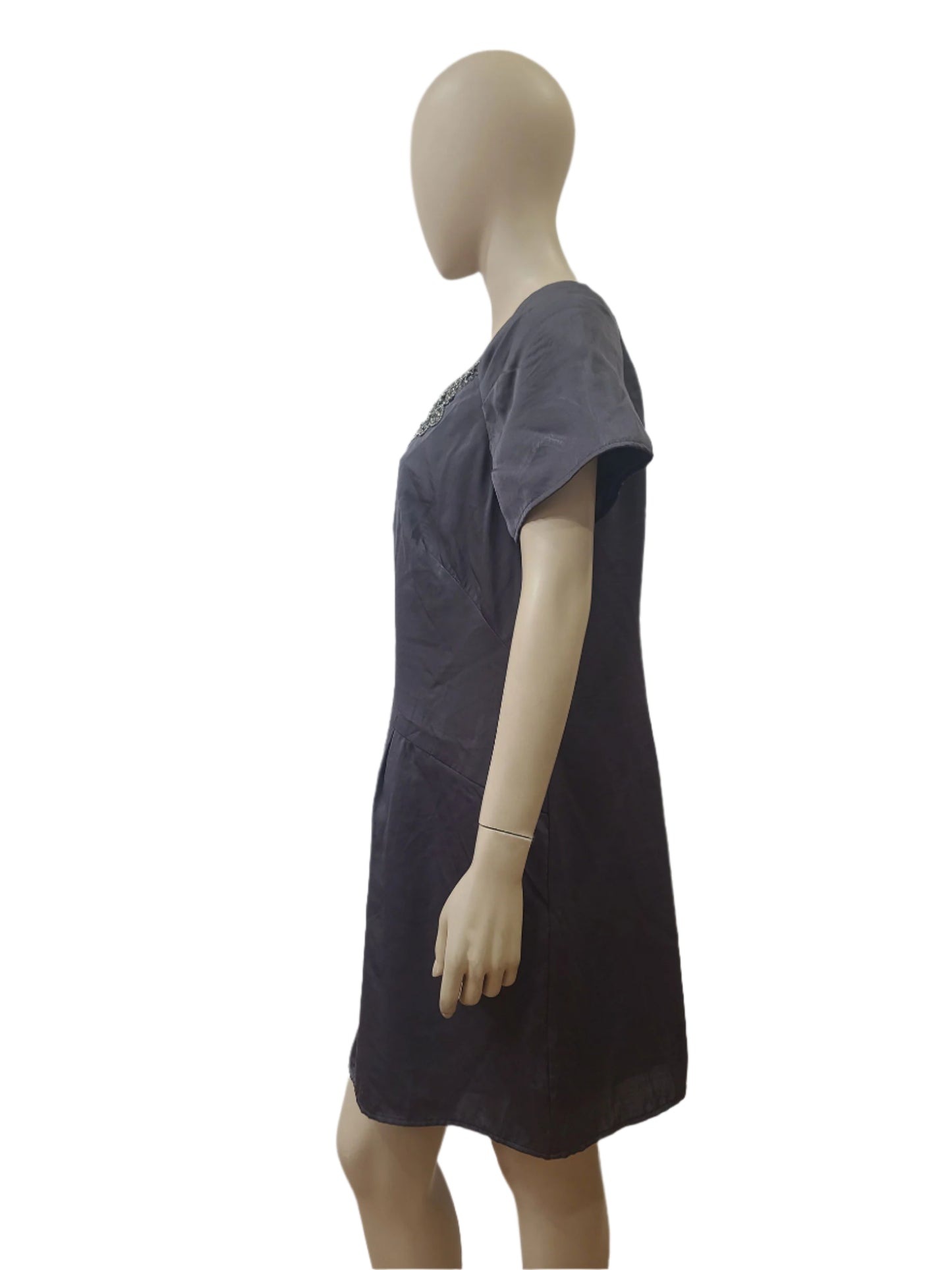 NEXT Ladies Charcoal Grey Mini Dress – XL Size