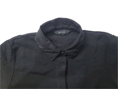 NEW LOOK Black Shirt Mini Dress – Medium Size