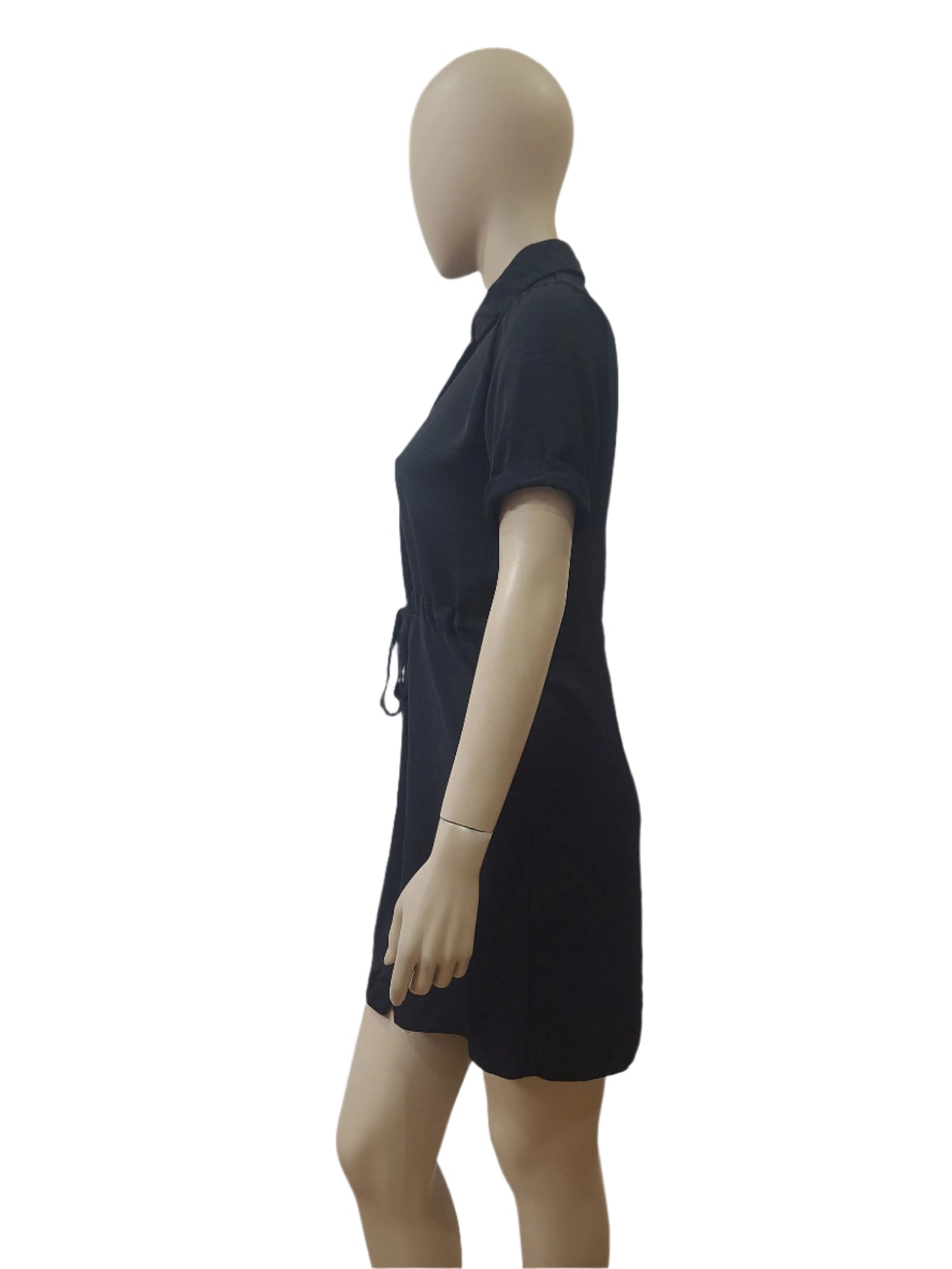 NEW LOOK Black Shirt Mini Dress – Medium Size