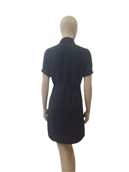 NEW LOOK Black Shirt Mini Dress – Medium Size