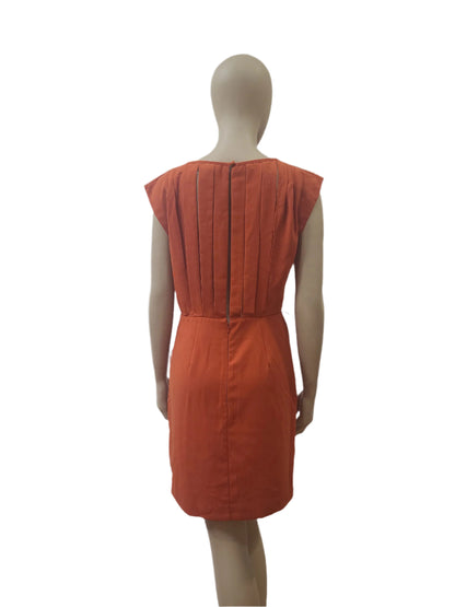 Ladies Sleeveless Rust Mini Dress – Size Medium