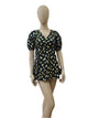  Lemon Print Cotton Mini Dress – Extra Small Size (Bust 24", Height 28")