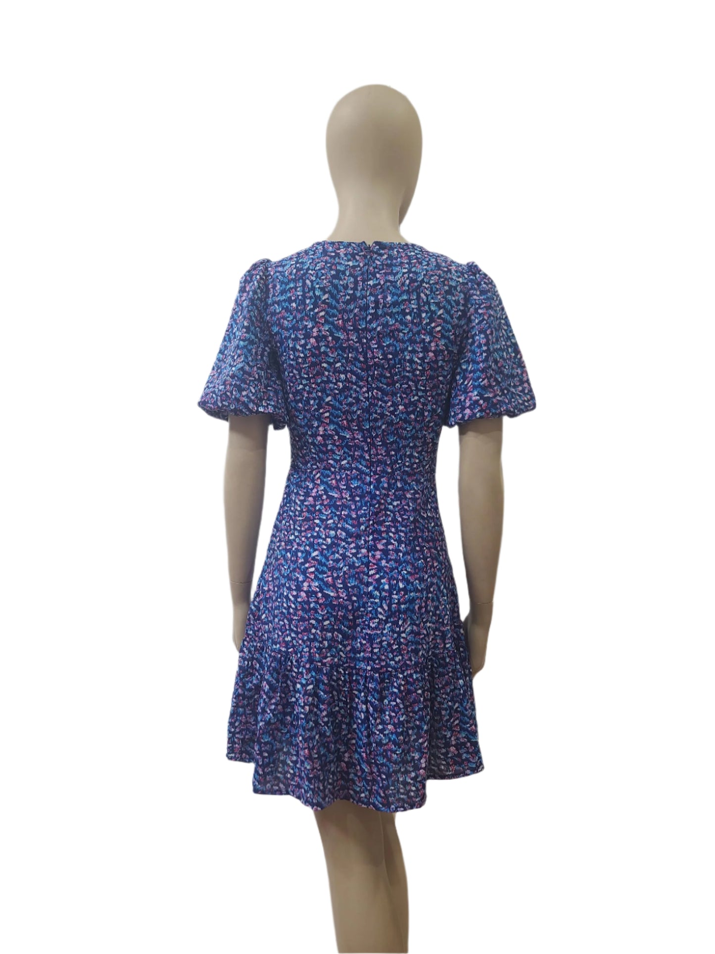 Emily & Me Blue Floral Mini Dress – Small Size