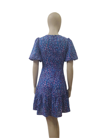 Emily & Me Blue Floral Mini Dress – Small Size