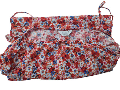 Primark Red Floral Cotton Mini Dress – Small Size