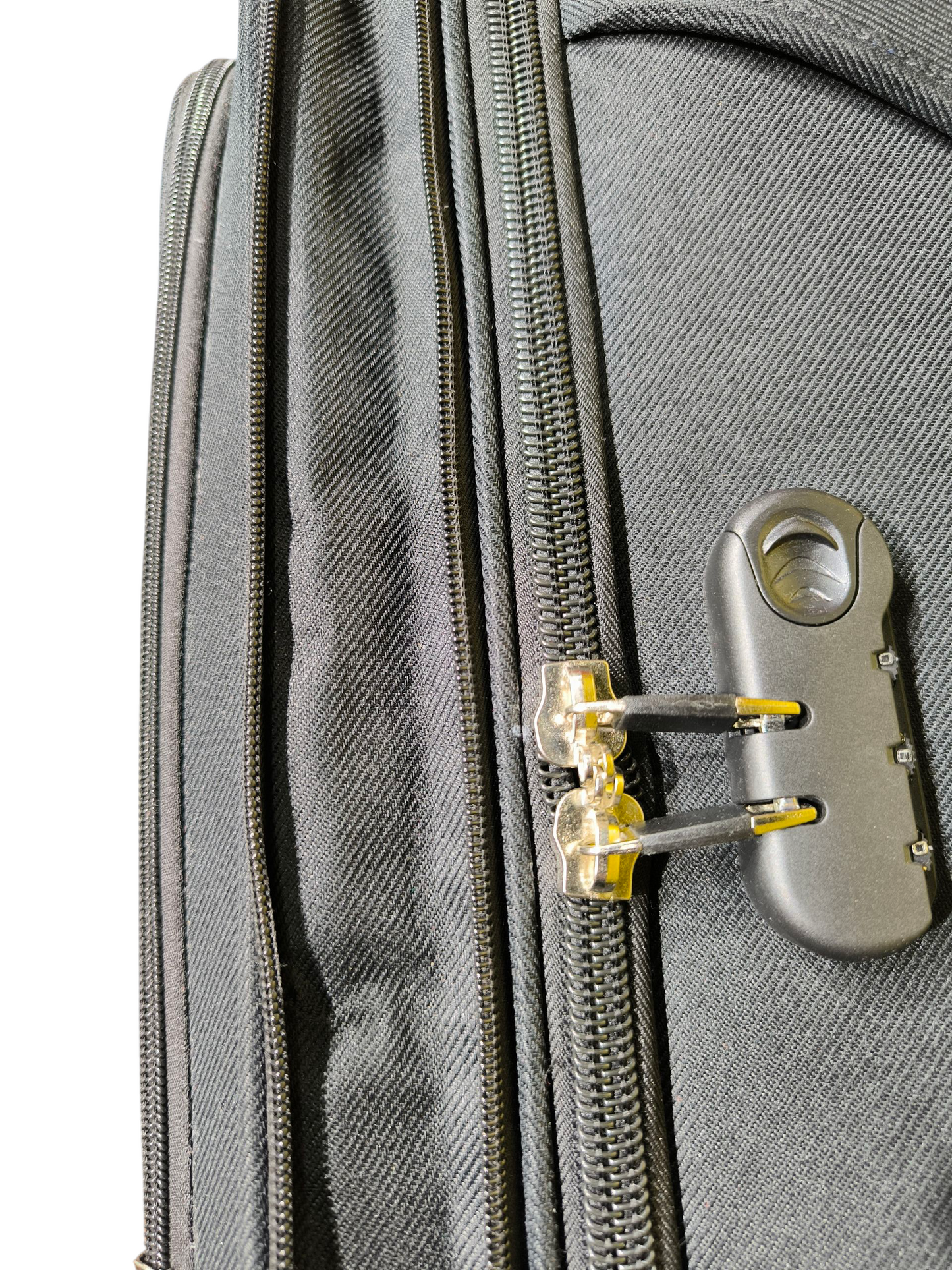 Syed Jee 32 Inch Fabric Travel Trolley Bag – Black