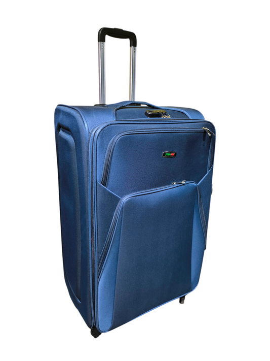 Syed Jee 32 Inch Fabric Travel Trolley Bag – Blue