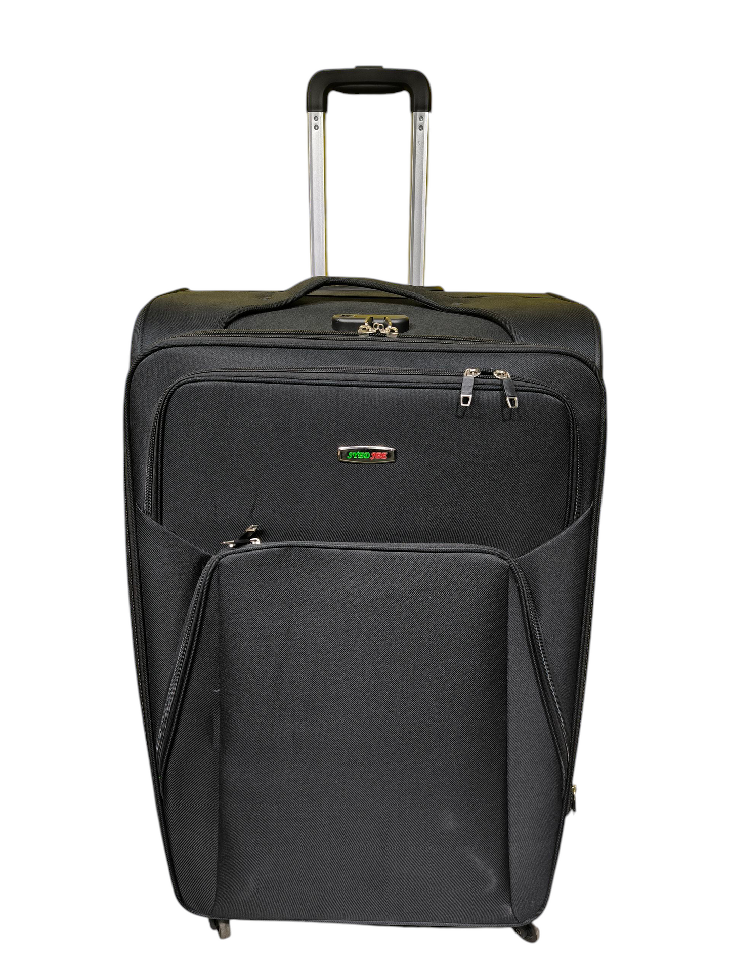 Syed Jee 32 Inch Fabric Travel Trolley Bag – Black