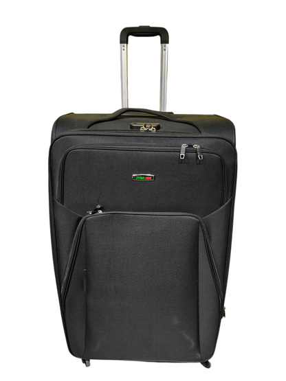 Syed Jee 32 Inch Fabric Travel Trolley Bag – Black