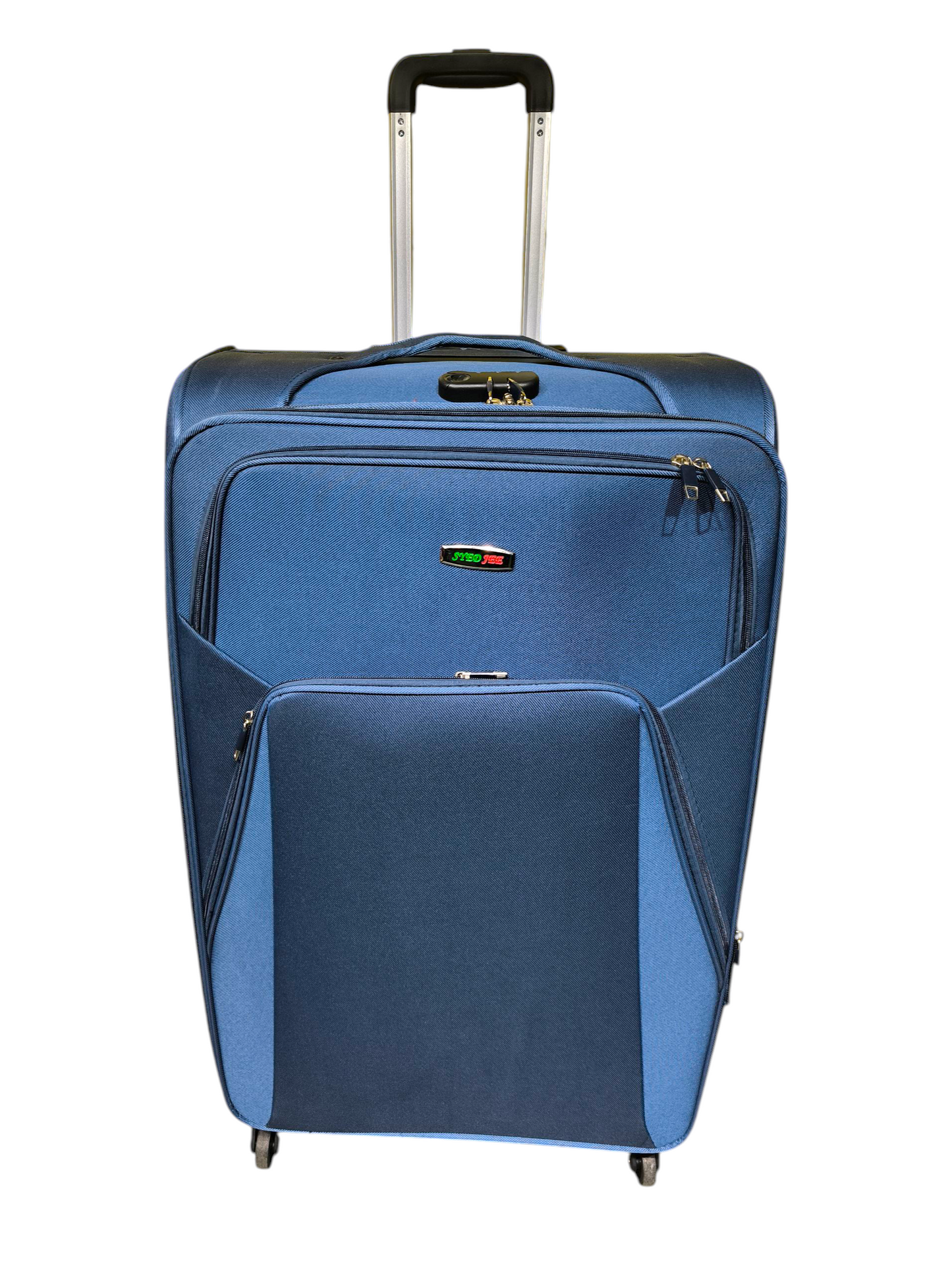 Syed Jee 32 Inch Fabric Travel Trolley Bag – Blue
