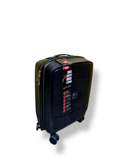 Dubai Power 3-Piece Hard Shell Luggage Set – Mega Strong – Black