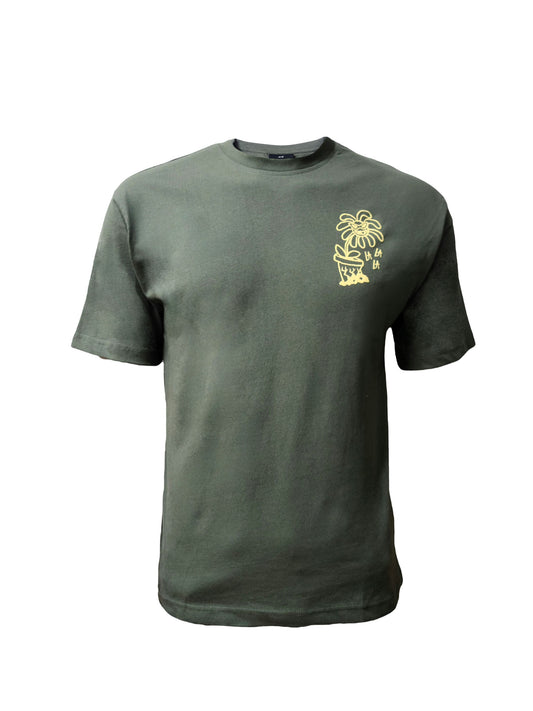 H&M Unisex Graphic T-Shirt in Green – California Print