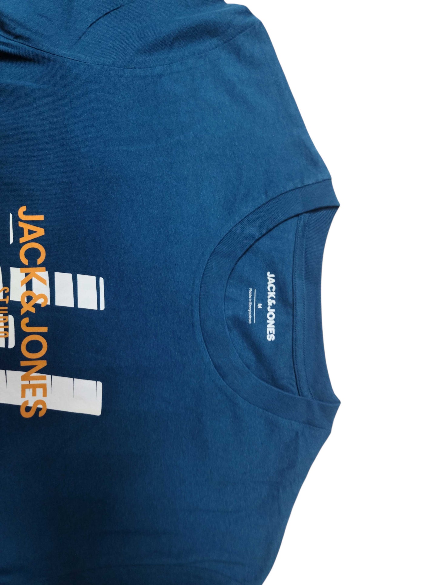 Jack & Jones Unisex T-Shirt – Blue with JJ Studio Print