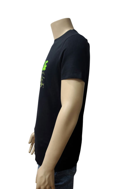 Jack & Jones Unisex Neon Logo T-Shirt – Black, Size M