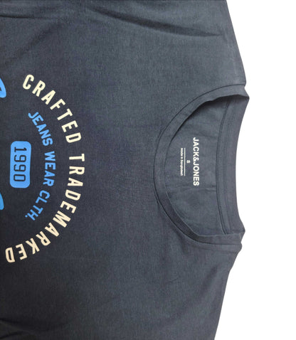 Jack & Jones Unisex Blue Classic Styling T-Shirt – Size S