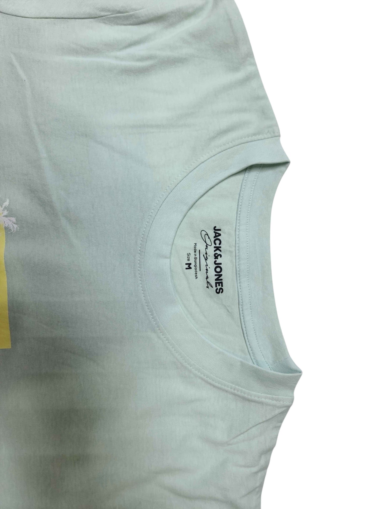 Jack & Jones Unisex T-Shirt – Light Green Surf Print