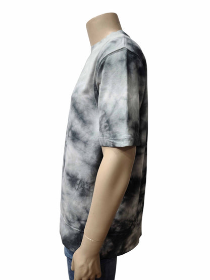 Bershka Tie-Dye T-Shirt – Black Grey M