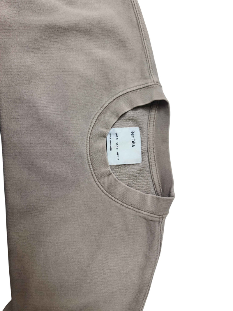 Bershka Unisex Oversized T-Shirt – Light Brown